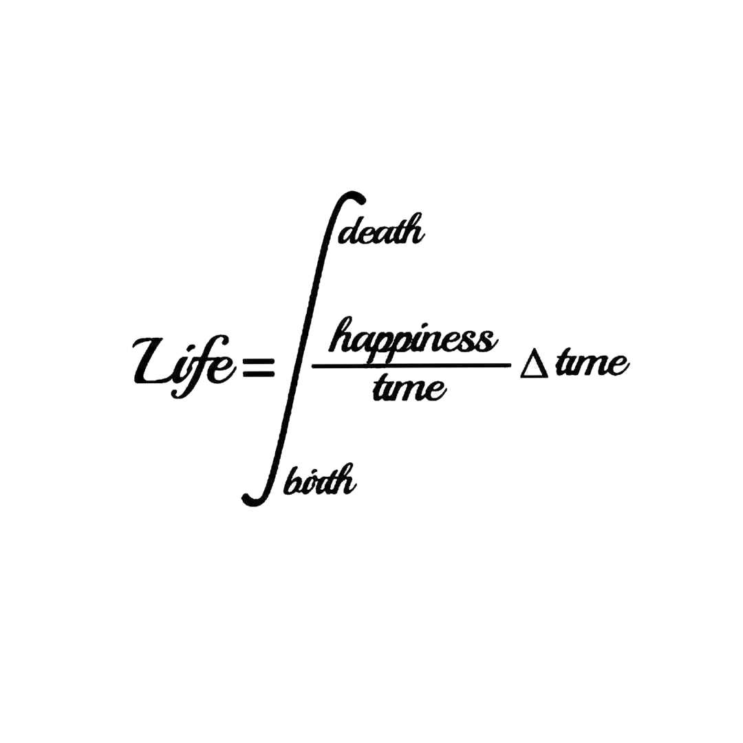 Life=Happiness Sticker